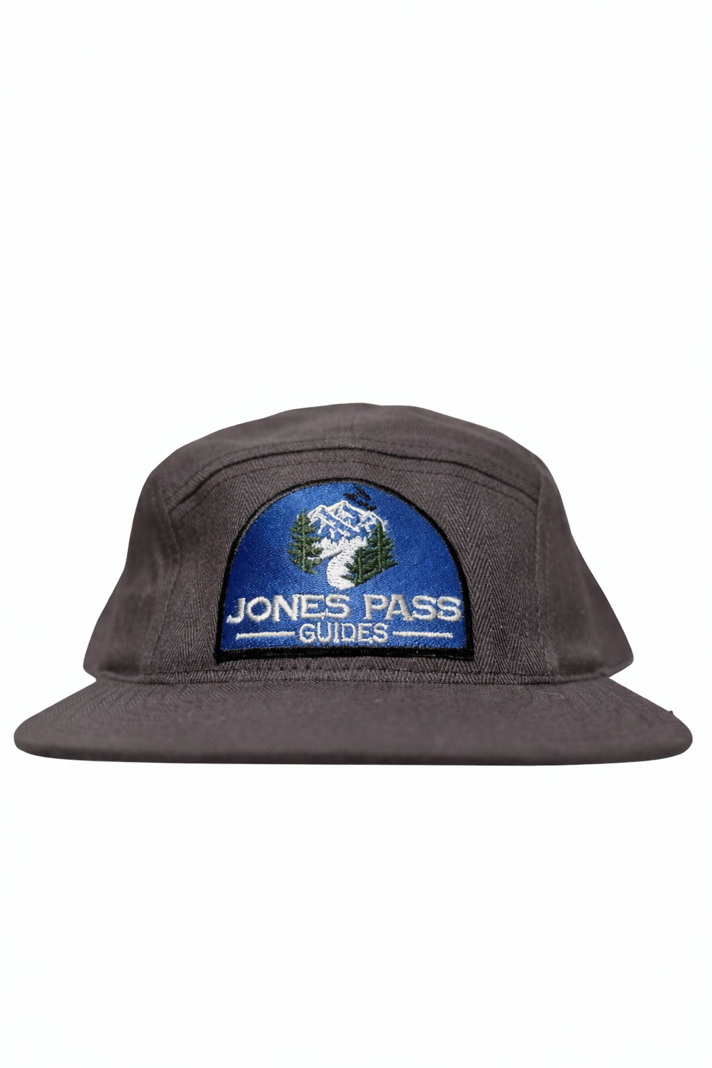 Jones Pass Guides Embroidered Blue Color Patch Herringbone Strapback
