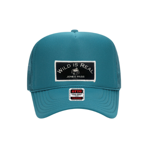 Blue Emerald Trucker Hat w/ Wild is Real Logo Patch