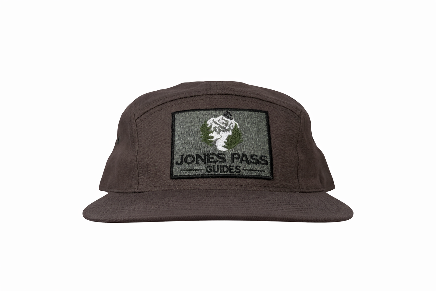 Jones Pass Guides Grey Logo Patch Herringbone Strapback