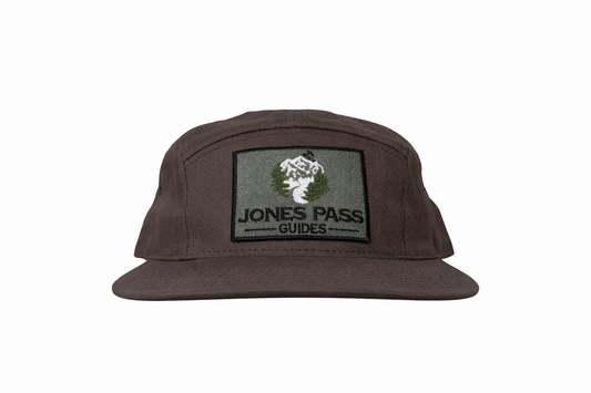 Jones Pass Guides Grey Logo Patch Herringbone Strapback