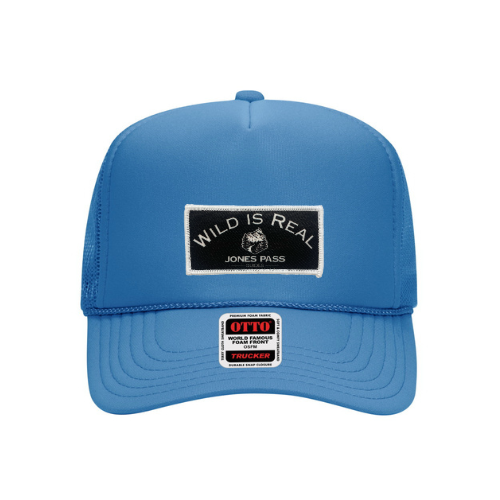 Sky Blue Trucker Hat w/ Wild is Real Logo Patch